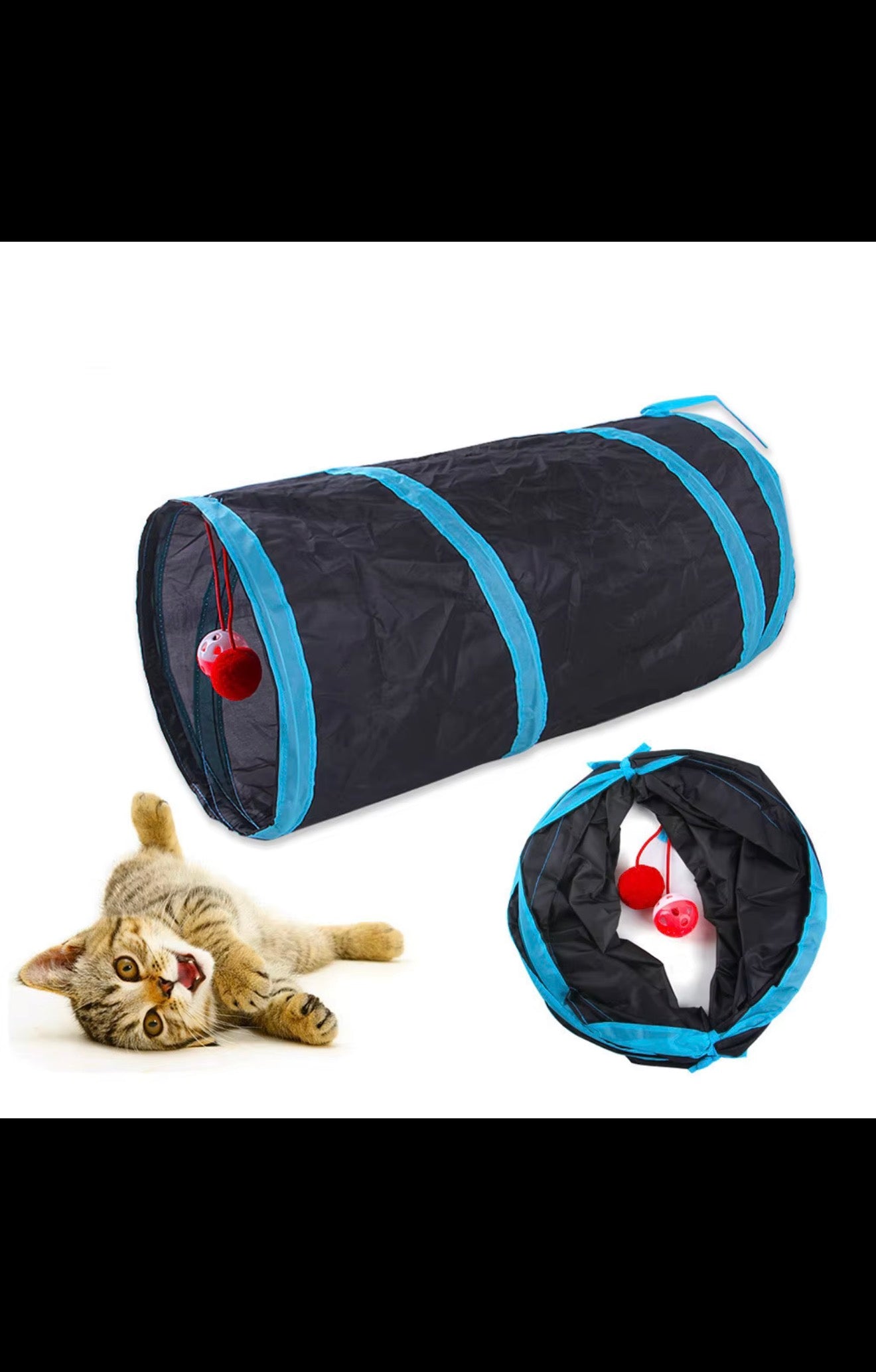 Interactive Cat Tunnel – Foldable Pet Play Tunnel