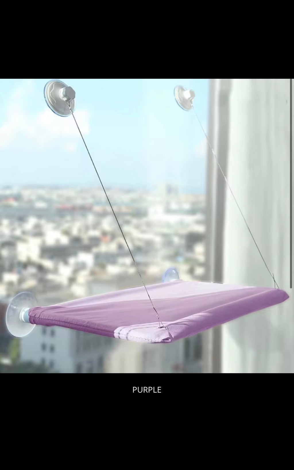 Luxury Cat Window Hammock – Strong Suction Window Bed
