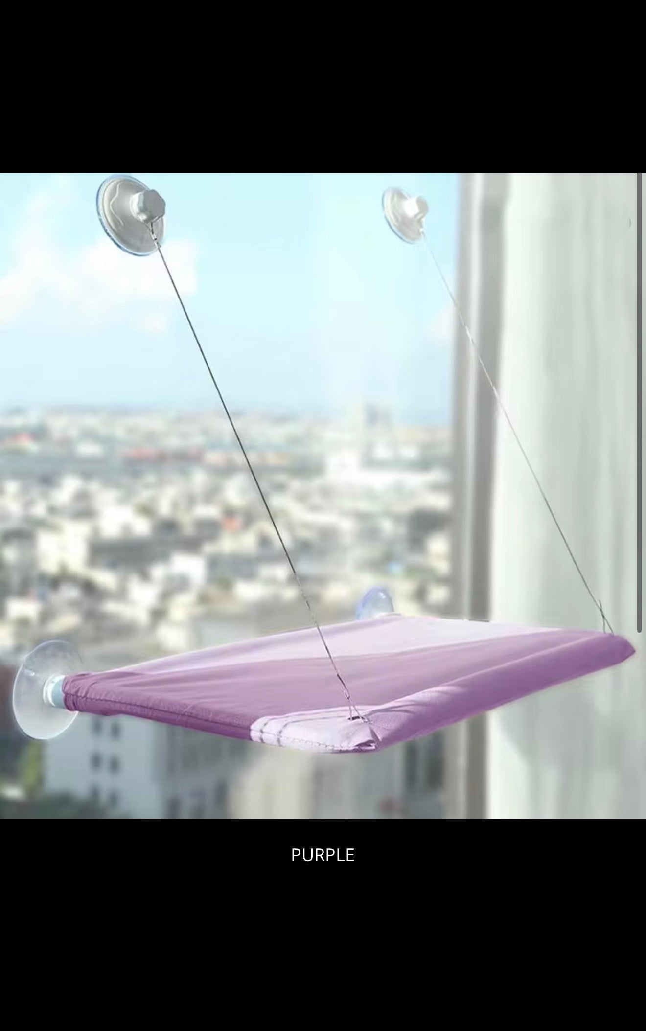 Luxury Cat Window Hammock – Strong Suction Window Bed