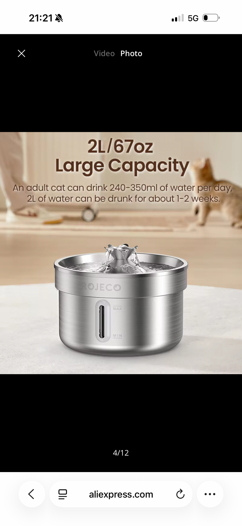 Stainless Steel Cat Water Fountain – Automatic Pet Drinking Fountain